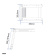 Lalizas 99504 - Platform Ladder, Telescopic, 3 Steps, Stainless Steel 316, 295x870mm