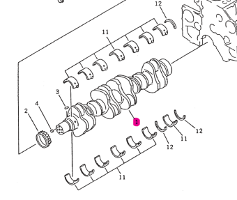 Northern Lights 6211-31-1010 -  Crankshaft Assembly