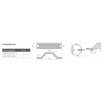 Tecnoseal Aluminium Anodes Kit For Yamaha 150-200 HP