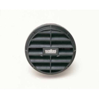 Wallas 2411 - Outlet Cover Black D = 60 mm