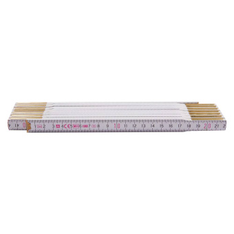 Wooden Rule White 3m