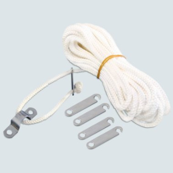 Tessilmare Tie Down Ropes Complete With Eye Straps And Screws