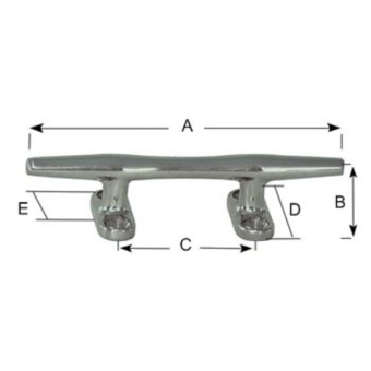 Plastimo 13786 - Stainless steel cleat - L250mm