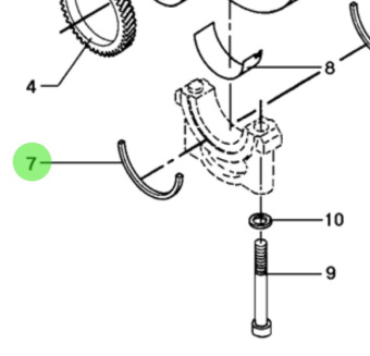Bukh 000E4766 - Thrust Washer for DV36 and DV48 Engines