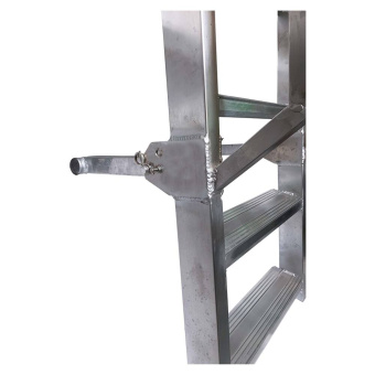 Aluminium Outboard Ladder EN1502 10 Anti-Slip Steps 265cm