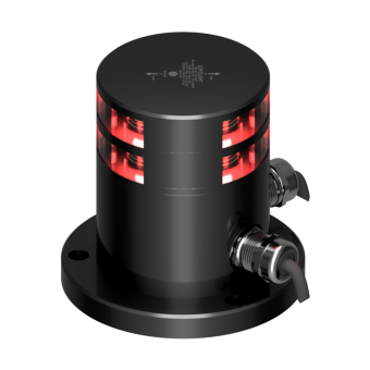 Lopolight 200-014G2ST-PRO-180 - Navigation Light 2NM 180° Red, Double, Black Anodized