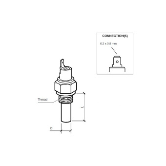 VDO 232-011-017-038D - Temperature Switch 55°C - M14