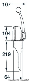 Osculati 45.103.00 - UFLEX Single Lever Control, Single Engine