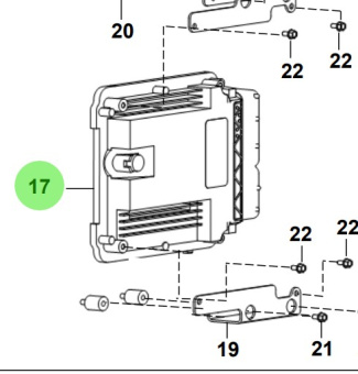 Bukh 39110-3AM50 - ECU Stern Shaft for S270J Engines
