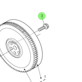 Nanni Diesel 970315806 - Flywheel Bolt for N4.65 Engines