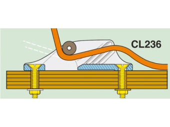Clamcleat CL236AN - Roller Fairlead MK1 Alu 3-6mm