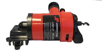 Johnson Pump 32-33703LB-01 - Low Boy Bilge Pump (Cartridge Type) L550, 12V/3A, 50l/min, Hose Connection 3/4"