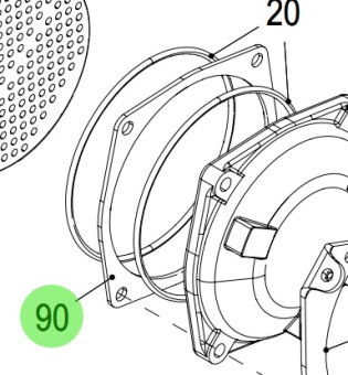 Steyr 2180012-0 - Intercooler Spacer for Steyr Engine Charge Air Cooler Systems