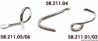 Osculati 58.211.06 - S/S Ragged Edge Hook 10 mm