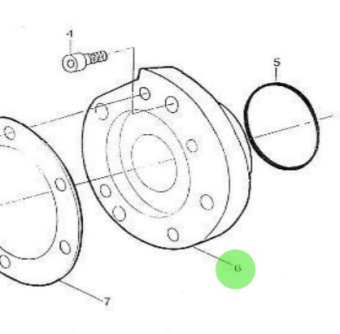 Nanni Diesel 970302649 - Sea Water Pump Flange for HE Series Engines
