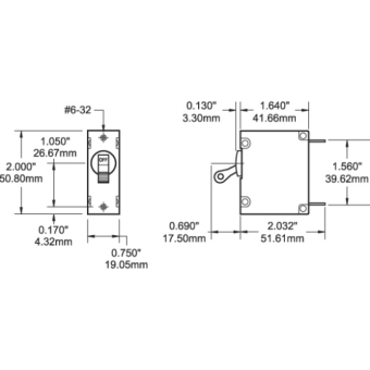 Blue Sea Circuit Breakers Toggle 25 Amp