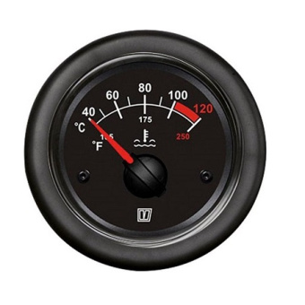 Vetus TEMPB - Temp Water Indicator, Black, 12/24 V (40-120°C)