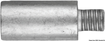 Osculati 43.271.40 - Zinc Anode For Heat Exchanger 7/16"