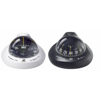 Plastimo Compass Olympic 115 White With Black Flat Card