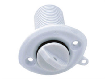 Eval 00923 - Nylon Water Tight Oval Plugs, White, L27xd25mm