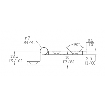 Marine Town Offset Hinge 53X37 mm