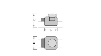 Antal 691.421 - Aluminum Adjustable Stopper 26x20mm (2x)