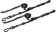 Speedstrap 25 mm Cam-Lock Tie-Down, S-Hooks and Loop, 300 cm, Black, 2 Pieces