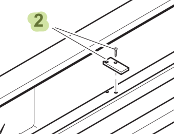 Isotherm SBE00181AA – Inox Handle Bracket for Upper Drawer DR190 Refrigerator