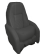Allpa Boat Chair Model Race Pro "Flip-Up", Anthracite With White Stitching