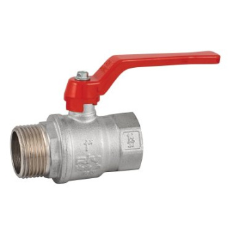 Plastimo 63971 - Nickel plated brass valve, 2-way, male/female, 47mm