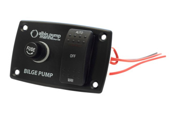 Albin 01-66-027 - Bilge Pump Panel 3-Way 12/24V