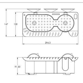 Plastic Case 294x91x147 mm
