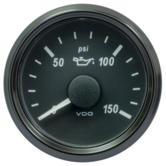 VDO A2C3832700025 - SingleViu 0248 Engine Oil Pressure 150PSI Black 52mm