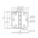 Marine Town Hinge With Cover And Center Barrel 74x75 mm