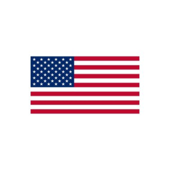 Plastimo 64387 - American Courtesy Flag - Polyester 30 X 45cm