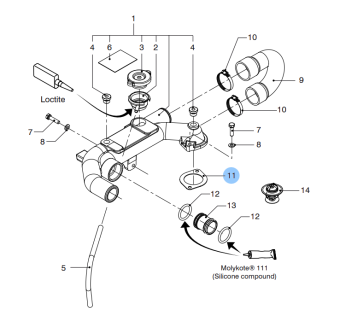 Vetus 08-00059 - Gasket for Thermostat