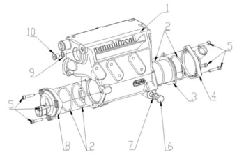 Nanni Diesel 970313732 - HOUSING,HEATEXCHANGER for N3.21