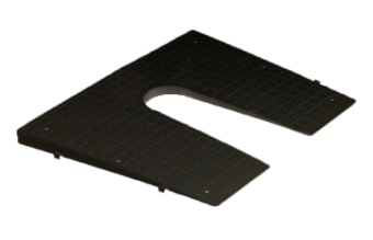 Allpa Transom Protection Pad, Tilted, 450x360mm, Black
