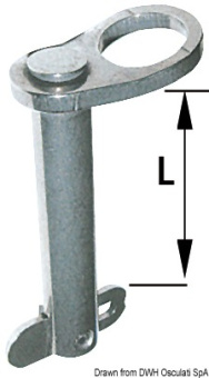 Osculati 37.269.50 - Drop Nose Pin AISI 316 50 mm Ø 8 mm B