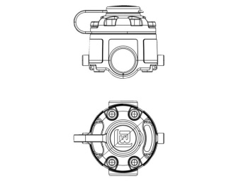 Borika FMr125 - Rail Mounting Base Ø 22/25 mm
