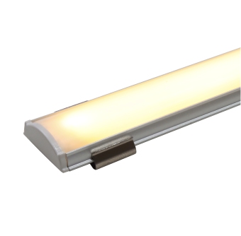 Båtsystem 9260NA - Flexible Aluminum Profile, Silver, For LED Tapes/Space-COB, 1000mm