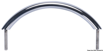 Osculati Oval Tube Stainless Steel Grab Rail, 200–300 mm