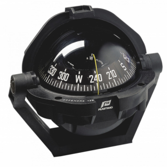 Plastimo Offshore 135 White Compass With Black Flat Card