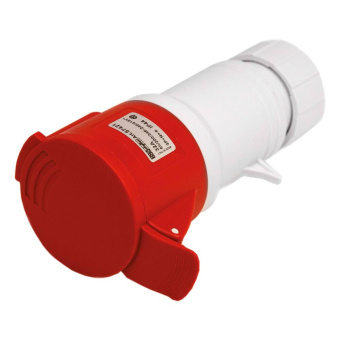 CEE Red Connector Plug IP44 5P-32A-380V