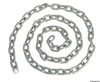 Osculati 01.372.08-050 - Galvanised Genoese Chain 8 mm x 50 m