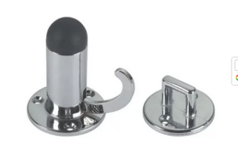 Foresti & Suardi 154A.C - Chromed Brass Spring Loaded Door Stop Ø40xØ35 mm