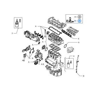 Vetus VFP01045 - Crankcase Gasket Kit