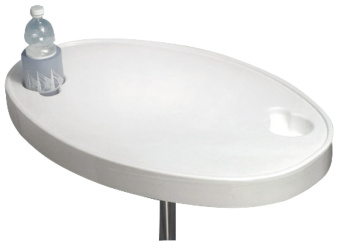 Osculati 48.417.90 - ABS Oval Table White 77x51 cm