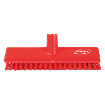 Vikan 70414 - Long Handled Scrubbing Brush Nylon 30 mm Hard (10 pcs)
