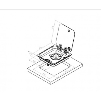 NavyLoad 1-burner Hob With Lid